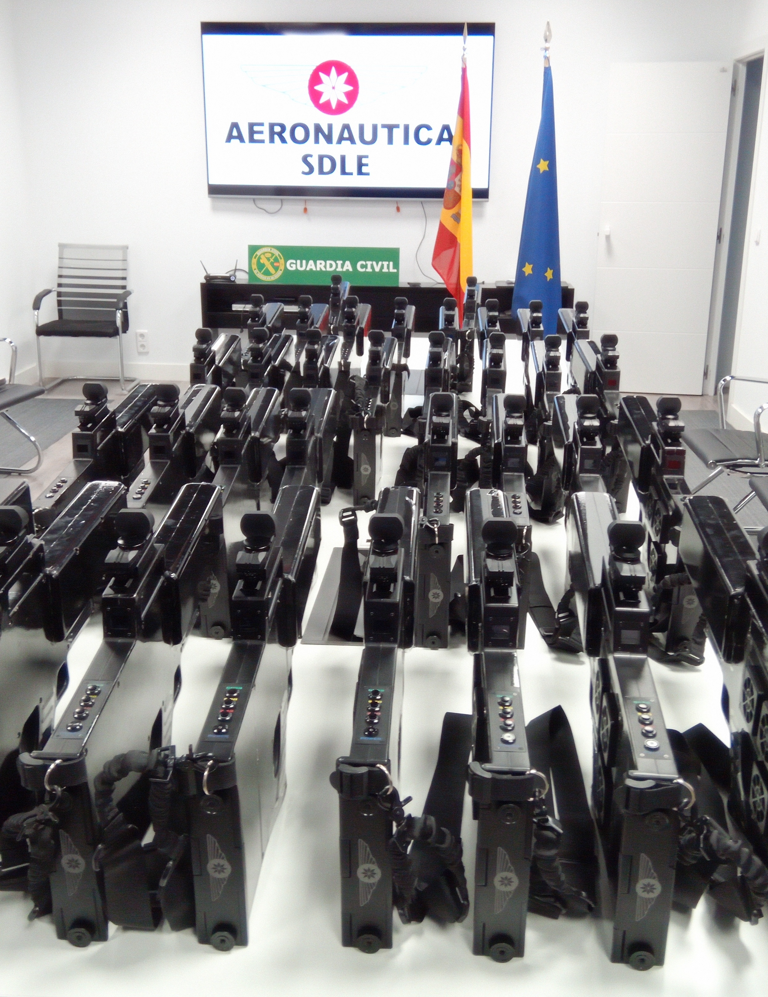 portable antidrone system used by security forces in Spain